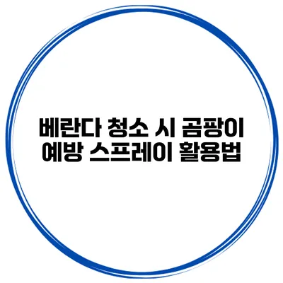 베란다 청소 시 곰팡이 예방 스프레이 활용법