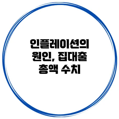 인플레이션의 원인, 집대출 총액 수치